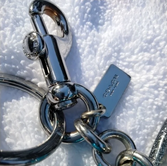 Very Rare Coach Teal Bird Glitter Resin Bag Charm Style #21395 - Picture 5 of 10